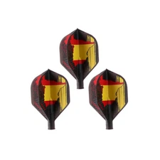 CUESOUL TERO AK4 Dart Flights Standard Shape Spanish Flag Design,Set of 3 pcs