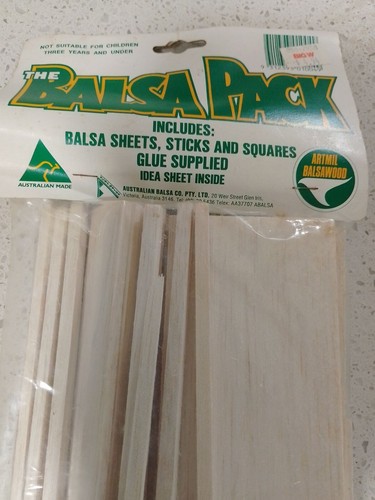 2x Vintage Balsa packs with Model aeroplane plans. Never Opened 1990s Retro Vint - Picture 6 of 9