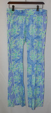 Lilly Pulitzer Women's Bal Harbour Palazzo Pants Bennet Blue Tropic 26863 S