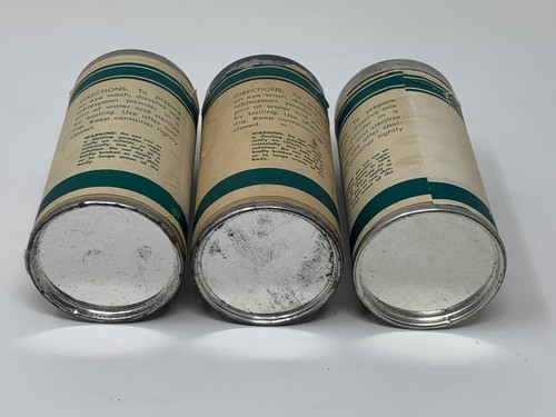 3 Vintage Certified Laboratories Boric Powder EMPTY Containers Advertising - Picture 3 of 3