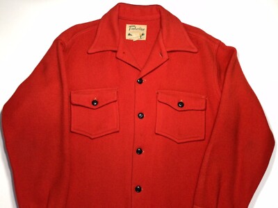 Wool hunting red jacket shirt VTG LUMBERJACK L Concordia Shirt CANADA Timberline