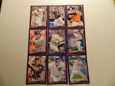 2014 Topps Opening Day Toys R Us Purple Parallel Cards U Pick Finish Set