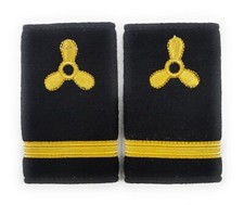 Marineuniform 3. Offizier 4. Ingenieur Schulterklappe Epaulette Propeller Paar