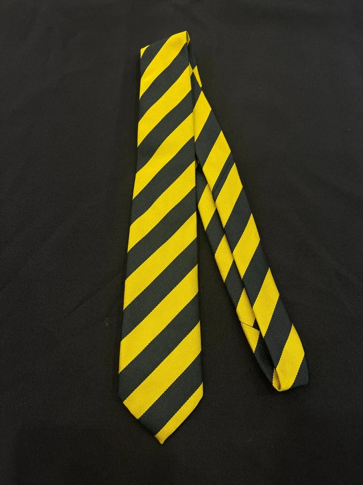 8 x черный/золотой галстуки, карнавальный костюм галстук, школа диско галстук, школа воссоединения галстук - Изображение 2 из 3