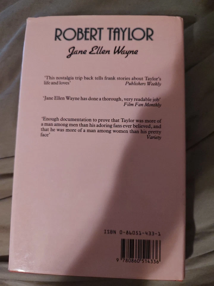 Robert Taylor by Jane Ellen Wayne Hardcover Dust Jacket Foto 2 de 2