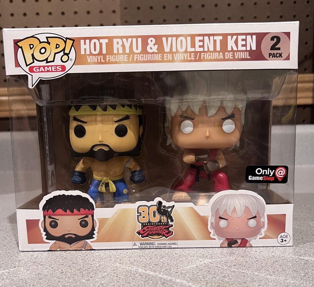 Funko Pop: Street Fighter - Hot Ryu & Violent Ken 2-Pack GameStop  