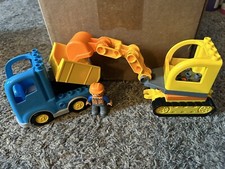 LEGO DUPLO: Truck & Tracked Excavator (10931) *Retired* Excavator & Dump Truck
