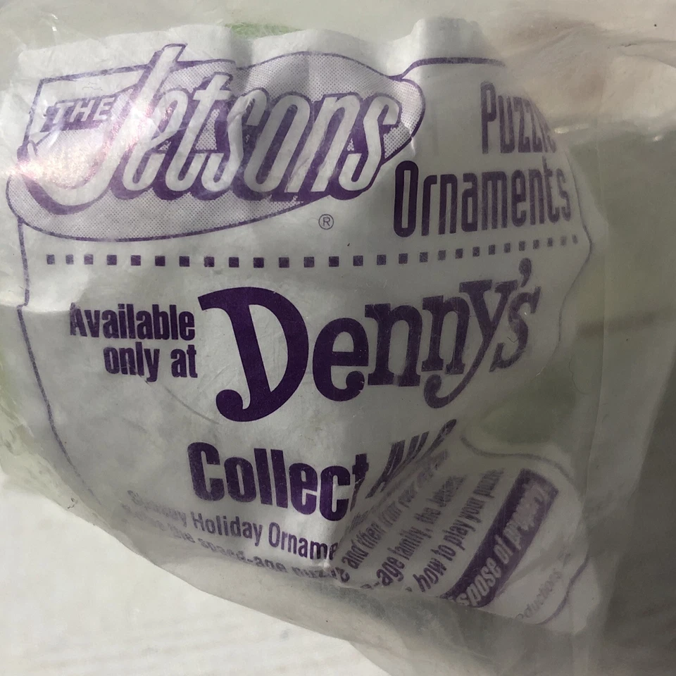 Denny's 1992 The Jetson's Toys Puzzle Adornos Set de 4 Verde Foto 3 de 4