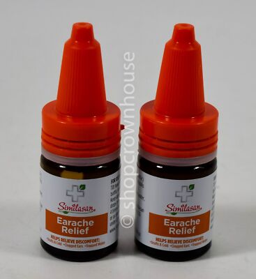 2 Similasan EARACHE RELIEF sterile Drops Homeopathic 10ml UNbxd 09/2026