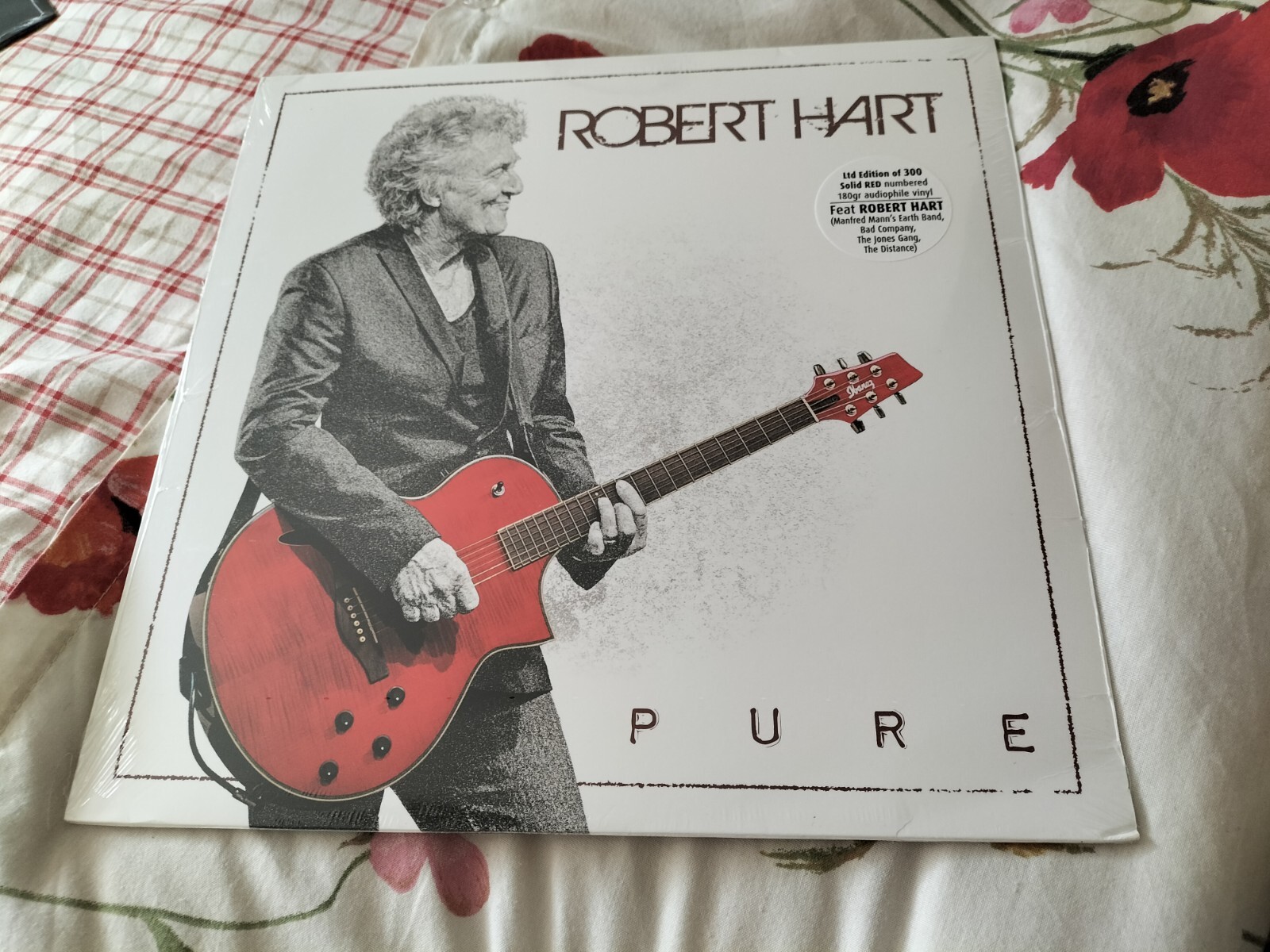 Robert Hart - Pure - 180g Red Vinyl LP (2020) *NEW SEALED* 300 copies only