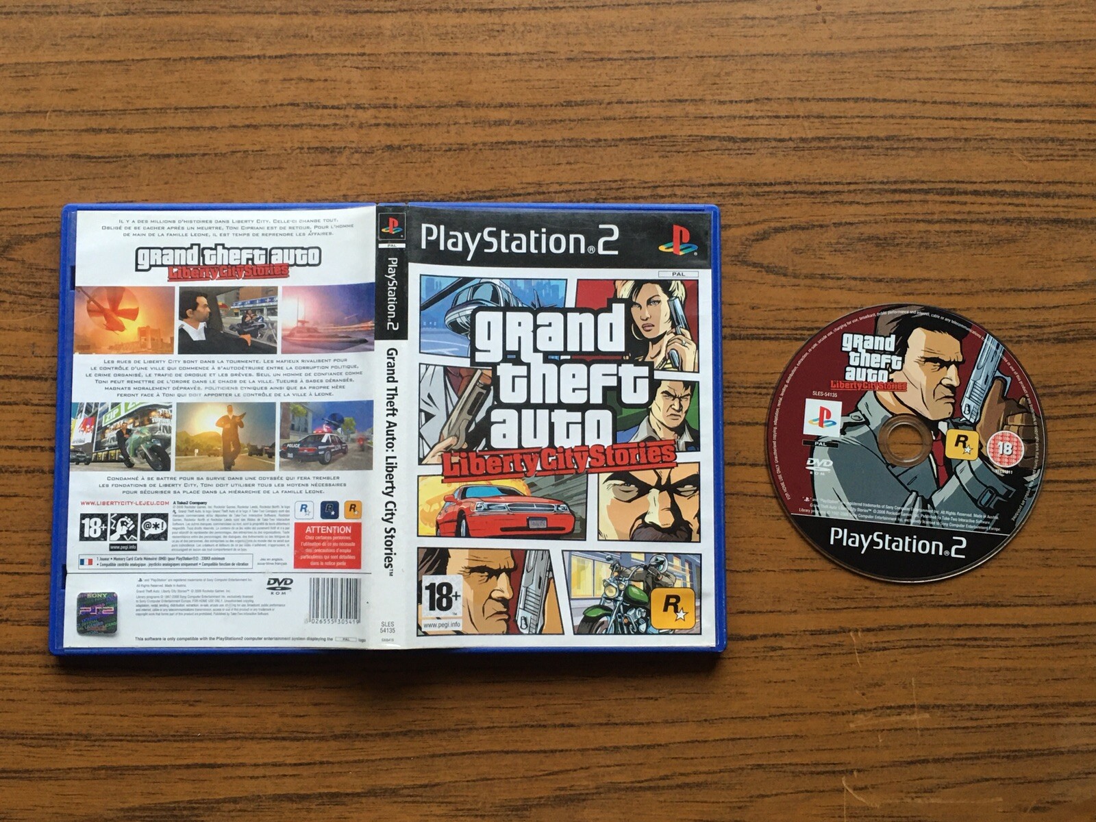 GTA GRAND THEFT AUTO LIBERTY CITY STORIES sur PS2 - Version PAL FR