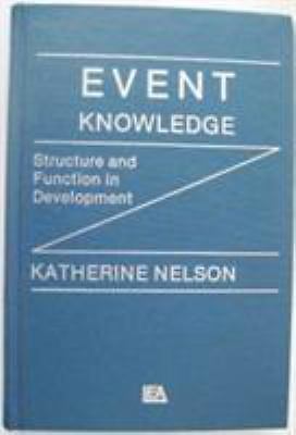 Event Knowledge: Structure and Function in Development  hardcover Used - Good