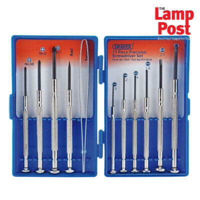 Draper 15631 11-teiliges Mini-Präzisions-Schraubendreher-Set - Juweliere Brille Telefon 