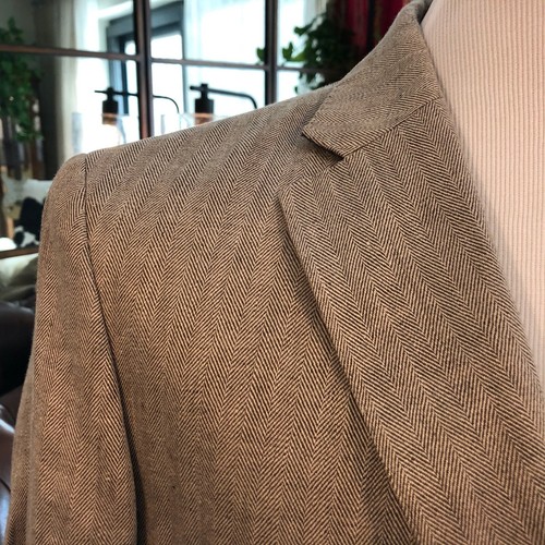 nuevo! Hackett London Hombre Marrón Beige Chaqueta De Lino Herringbone  Blazer 40R $650 | eBay