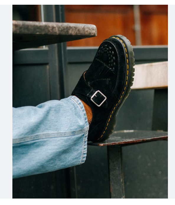 DR. MARTENS Ramsey Kiltie WOVEN Buckle Monk Loafer Creepers MSRP