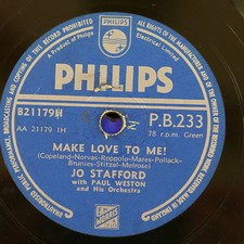 78rpm JO STAFFORD make love to me / adi-adios amigo