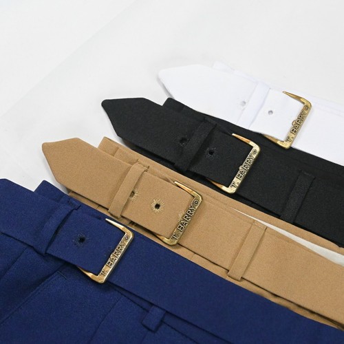 Lot 4 T Barry Golf 38 x 10" Black Khaki White Navy Blue USA Made Pleated Shorts