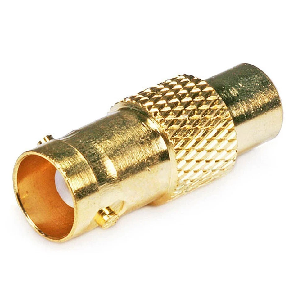 10x BNC Connector Female to RCA Female Jack Coax Coaxial Cable Gold CCTV Adapter - Image 3 of 3