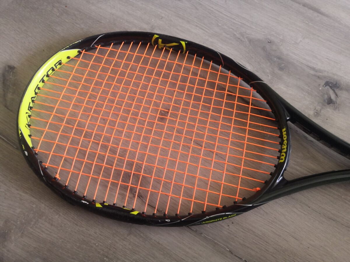 Wilson k factor pro open 100 head 7/10 4 1/2 grip tennis Wilson k factor pro open 100 head 7/10 4 1/2 grip tennis