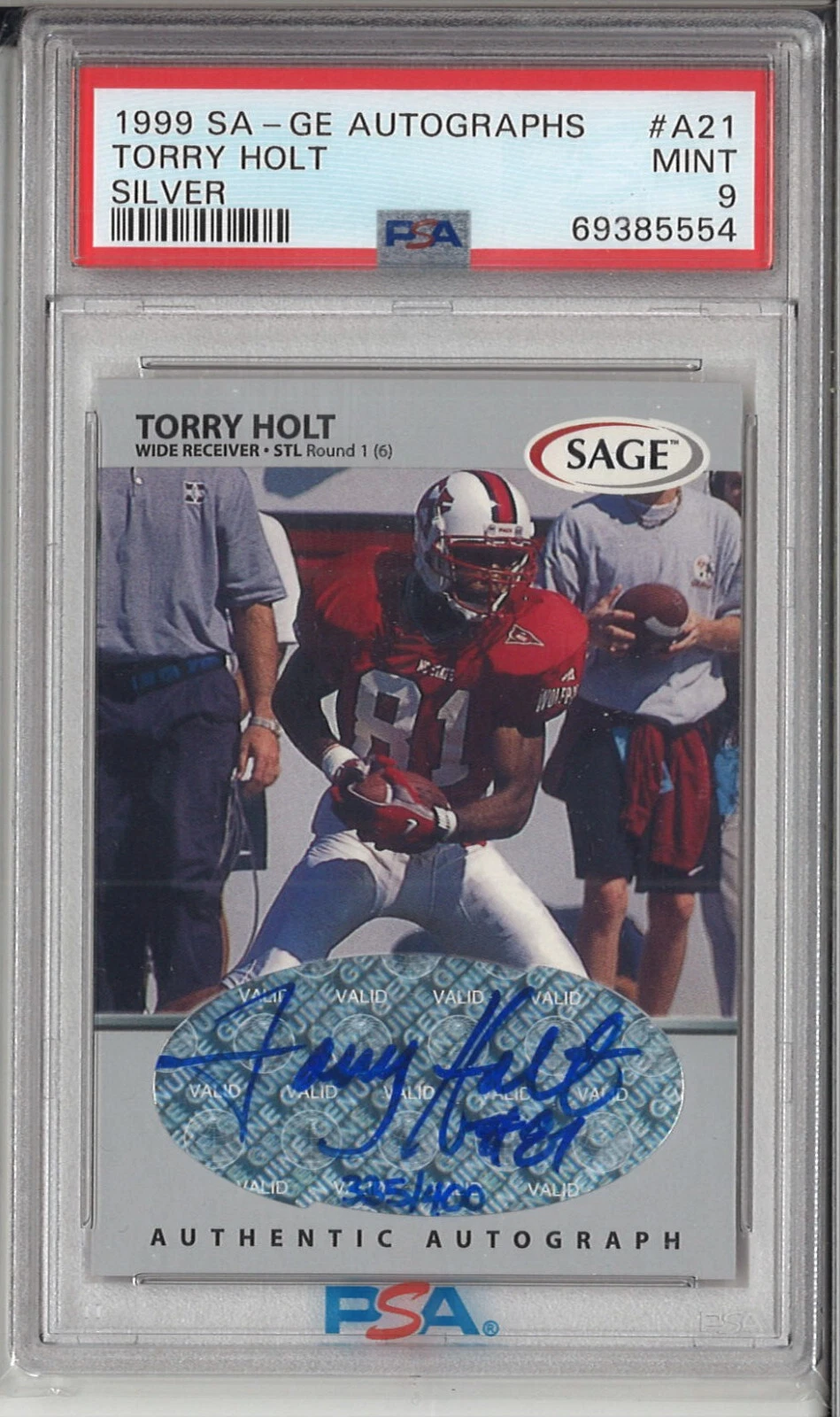 Torry Holt SA-GE Autographs #A21 Silver