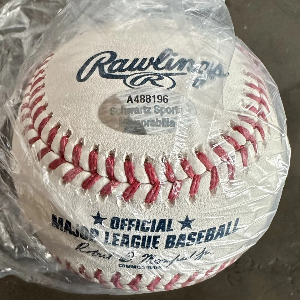 Béisbol oficial de la MLB Rawlings firmado por Pat Listach con 92 AL ROY - (CERTIFICADO DE AUTENTICIDAD SCHWARTZ) Foto 3 de 4