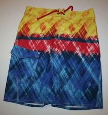 New LL Bean Boys Swimsuit Trucks Bottoms Shorts 16 year Cargo Pocket Riptide Boa