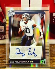 DEZ FITZPATRICK 2021 Donruss Optic RATED ROOKIE 01/10 Clearly Silver Holo TITANS