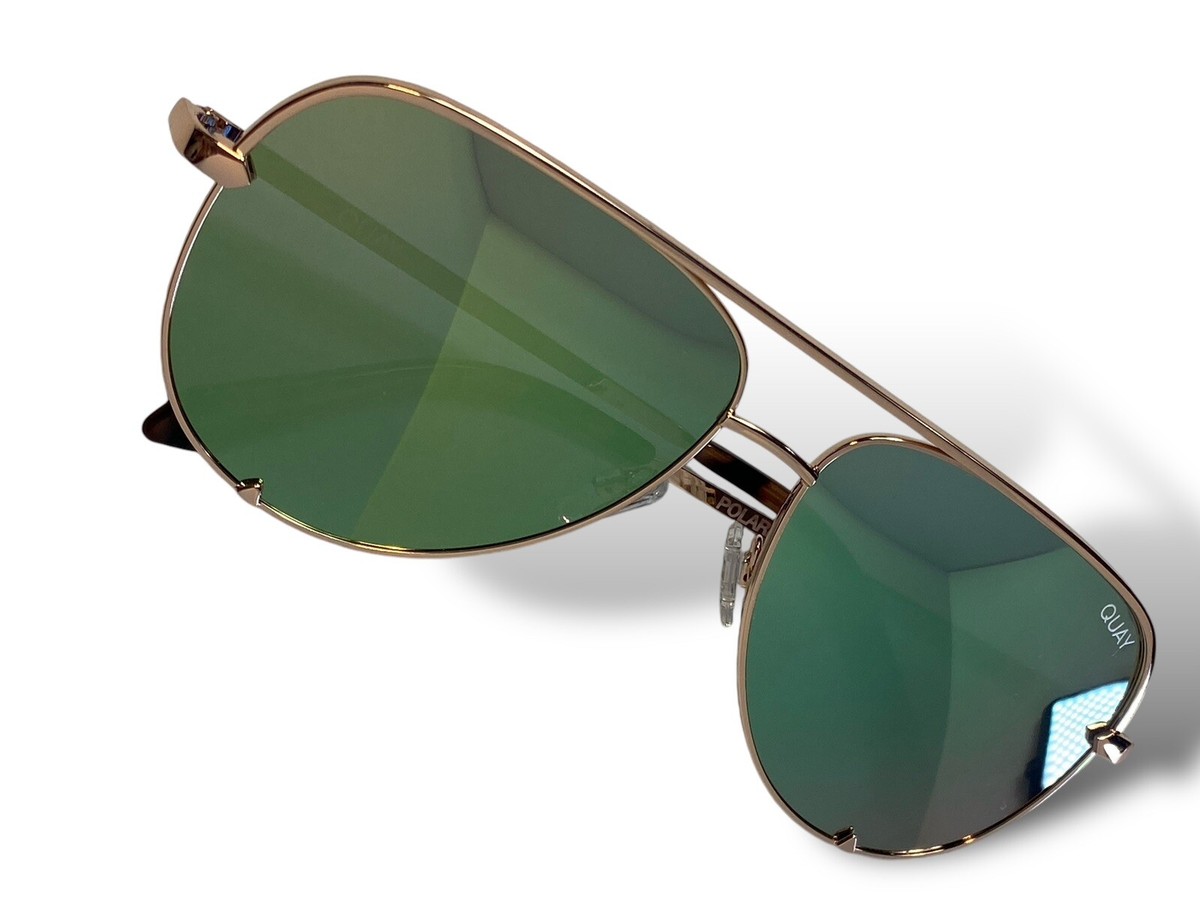 Quay Australia High Key Rose Gold / Mint POLARIZED Aviator  display picture 1