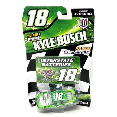 Nascar Authentics 2021 Wave 4 Kyle Busch Interstate Batteries 18 Free Sticker