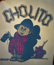CHOLITO VINTAGE 1970's AMERICANA IRON ON TRANSFER BABY CHOLO -NICE, B-3