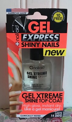 NAIL-AID GEL XTREME SHINE TOP COAT POLISH #08841 HIGH GLOSS GEL EXPRESS