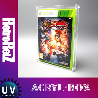 RetroReiZ Acryl Box Case UV Schutz für Microsoft Xbox 360 OVP Spiele DVD Games