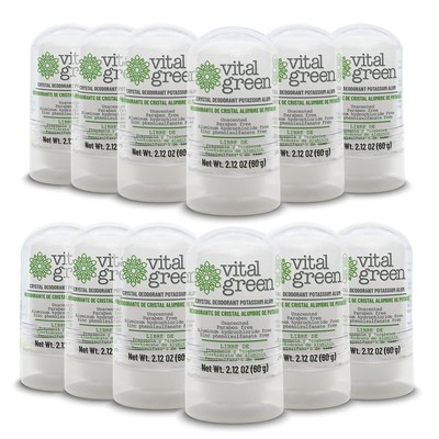 Crystal Potassium Alum Deodorant - Unscented Mineral Deodorant For Men, Women...