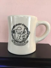 Fck-it Ceramic Source Made in USA  FourBarrel  Ceramic Stoneware Mug  8 oz
