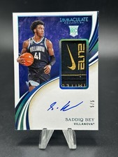 2020-21 Immaculate Collegiate RPA Laundry Tag #48 Saddiq Bey /5 Villanova