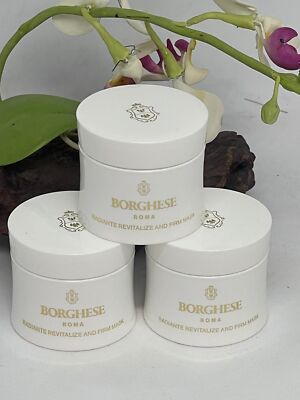 3x Borghese Roma Radiante Revitalize & Firm Mask - .5 oz / 15 g - New