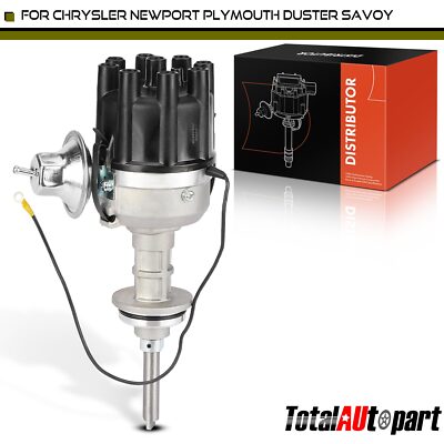 New Distributor w/ Cap & Rotor for Plymouth Cuda Valiant Chrysler Newport Desoto