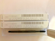 OSG brand extended length S/P Plug taps. M5 x0.8 4"OAL.  1 lot of 3pcs. 