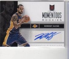 Robert Sacre 2012-13 Panini Momentum Momentous Rookies Auto RC