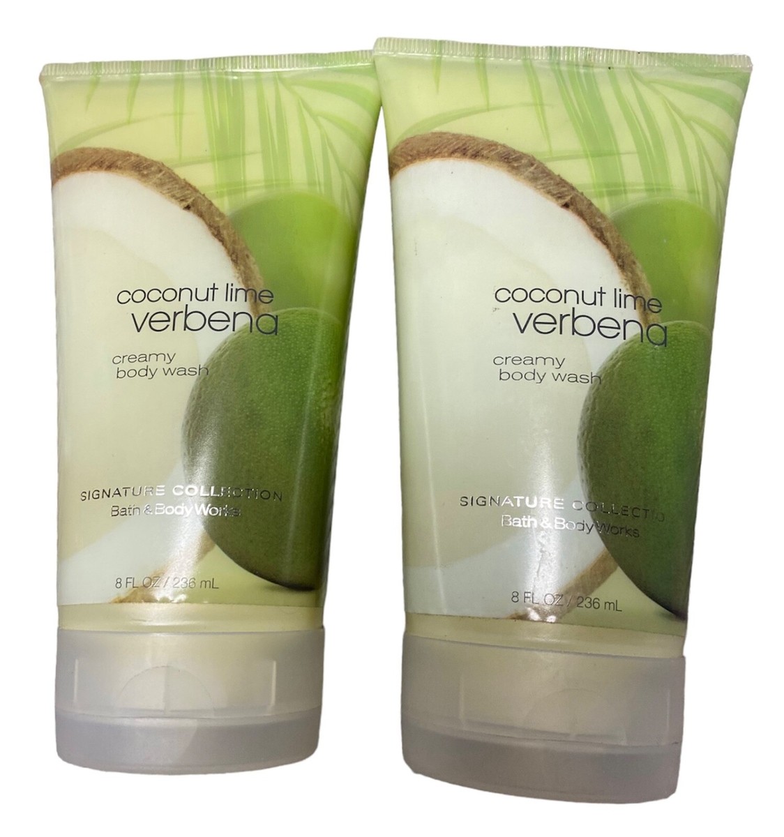 Very Rare! Set of 2 Bath & Body Works ~Coconut Lime Verbena