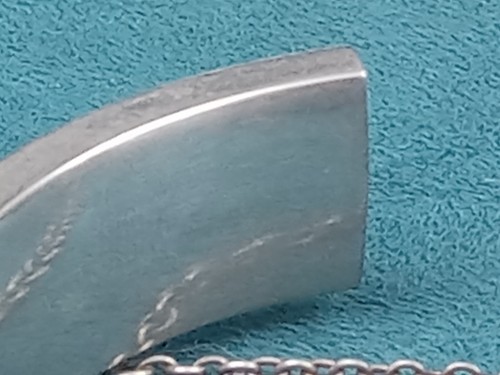 Antique Ornate Sterling Silver Hinged Bangle Bracelet w. Safety Chain: - 第 8/9 張圖片