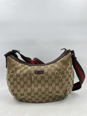 Gucci GG Canvas Web Sherry Line Hobo Bag
