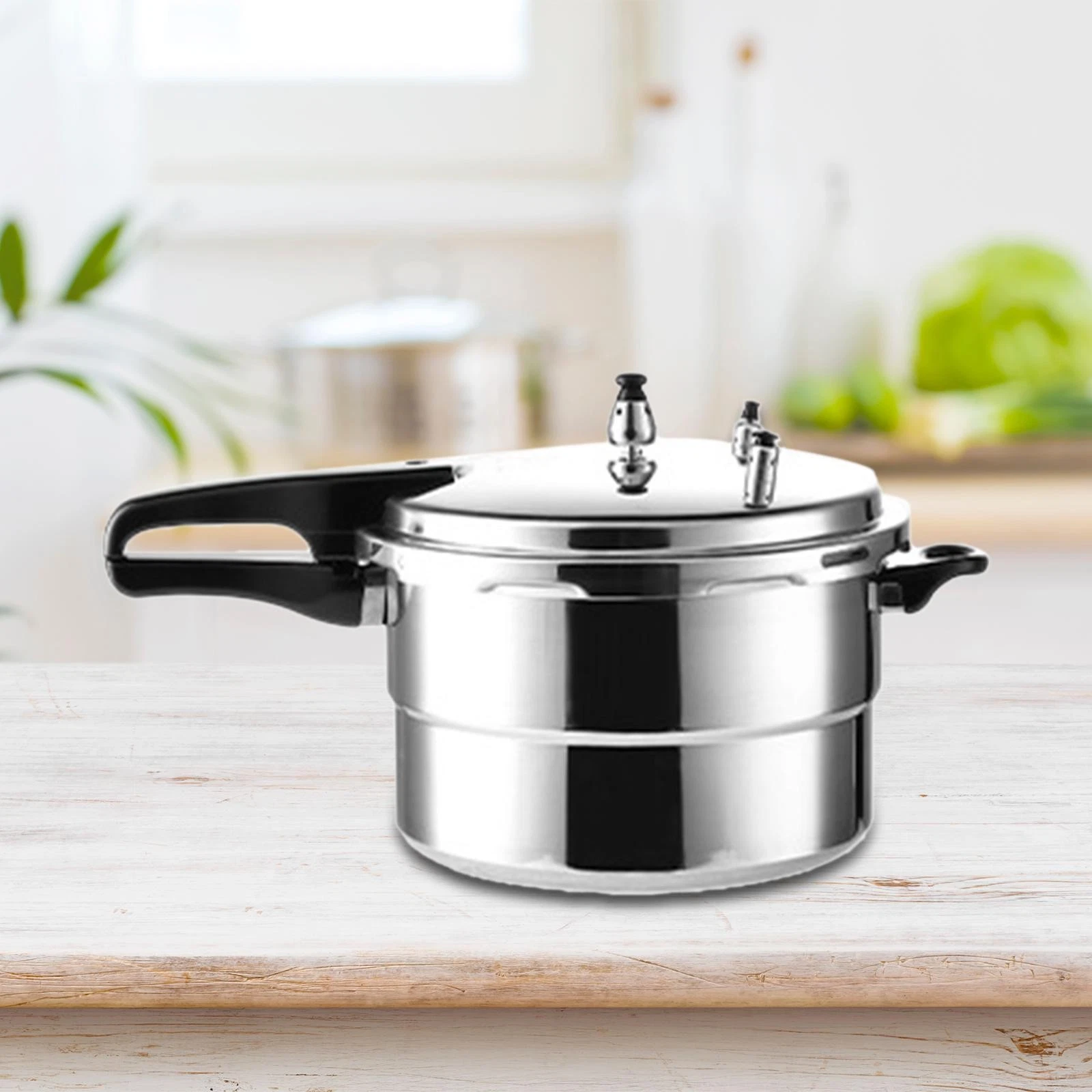Stovetop Pressure Cooker 3L Fits Gas Induction Cooker for Beans Meat Canning