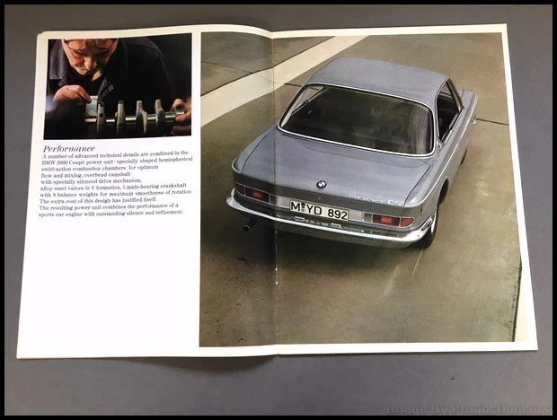 1967 BMW 2000 2000CS 2000C Coupe 20-page Vintage Car Sales Brochure Catalog - Imagem 3 de 4