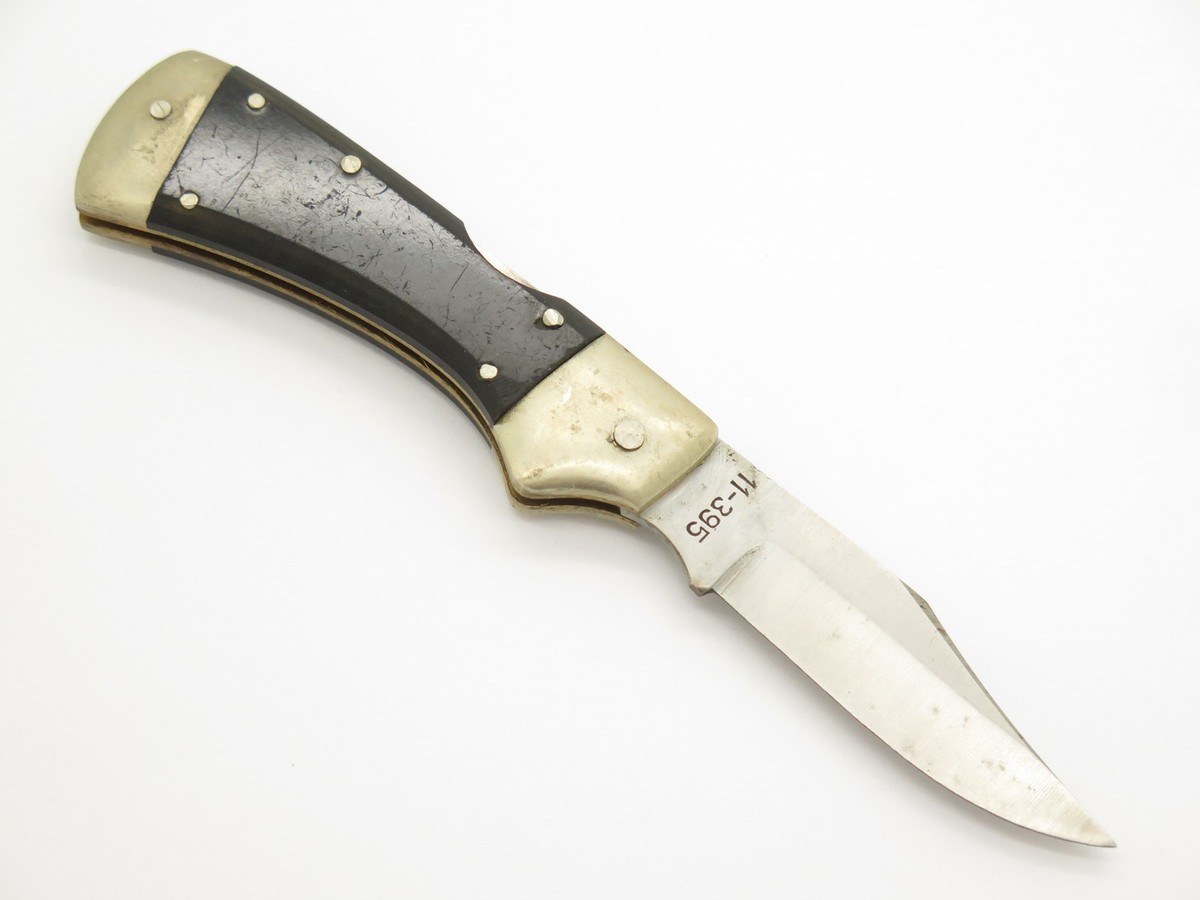 Vtg '80s Explorer Sharptooth Imai Seki Japan Folding Lockback