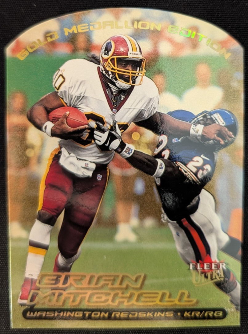 Brian Mitchell 2000 Fleer Ultra Gold Medallion #93G Redskins KR RB Football Card