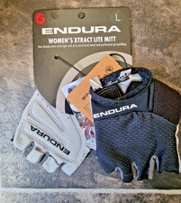 Image of Endura Womens Xtract Lite Mitts / Short Finger Cycling Gloves Size Large - Black