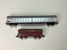 Minitrix N - 15221 - Conjunto de vagones de tren de mercancías a escala