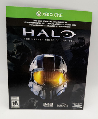 Halo The Master Chief Collection Xbox One Download Card Unused