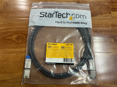 StarTech 2m External Mini SAS Cable - Serial Attached SCSI SFF-8088 to SFF-8088